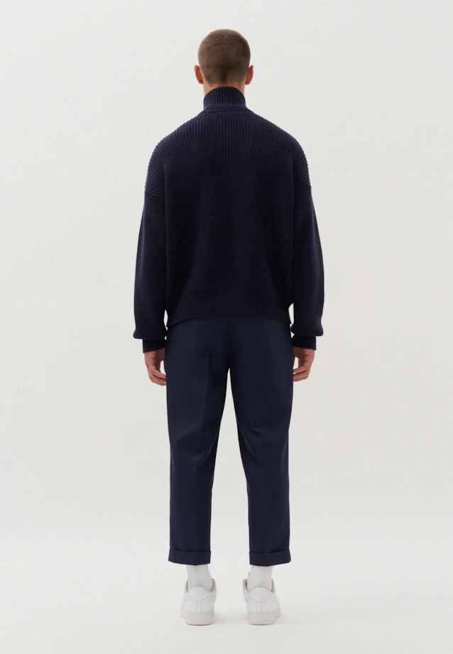 Oversized Sweater Uni in Dunkelblau |  Seidensticker Onlineshop