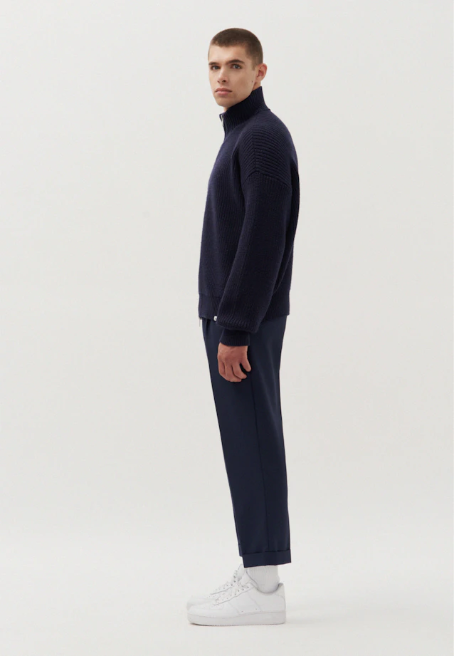 Oversized Sweater Uni in Dunkelblau |  Seidensticker Onlineshop