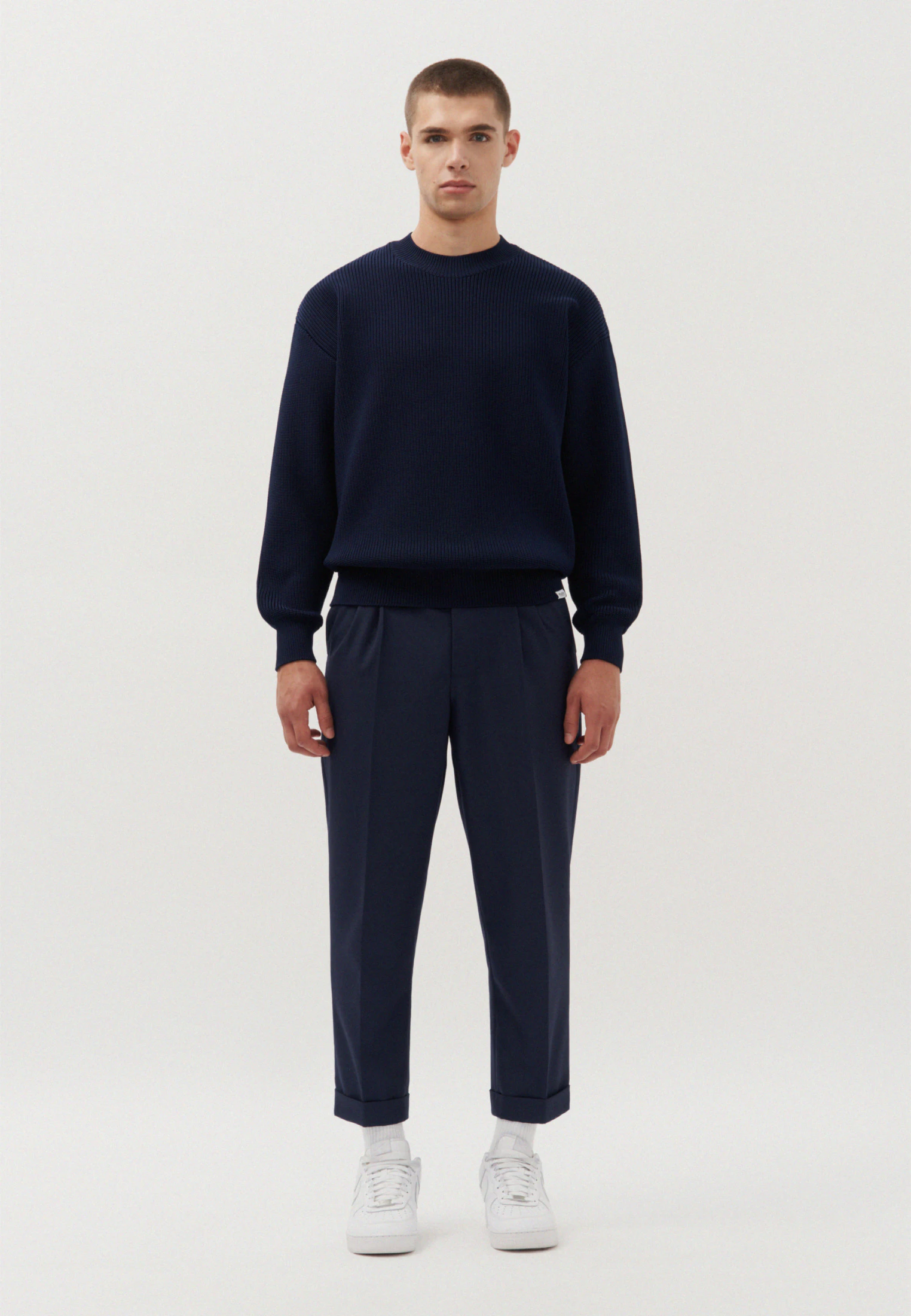 Oversized Pullover Uni Blau