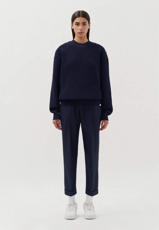 Oversized Pullover Uni in Dunkelblau | Seidensticker Onlineshop