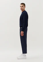 Oversized Pullover Uni in Bleu Foncé |  Seidensticker Onlineshop