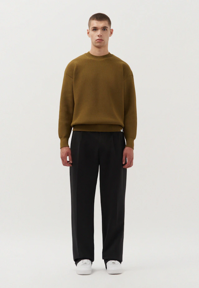 Oversized Pullover Uni in Vert |  Seidensticker Onlineshop