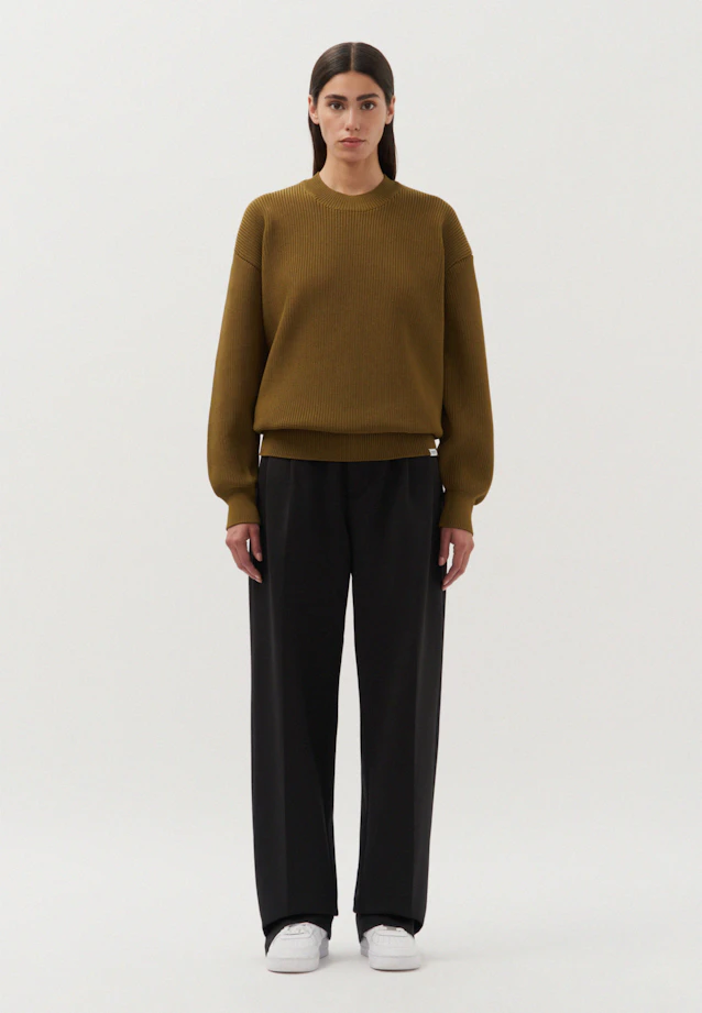 Oversized Pullover Uni in Vert |  Seidensticker Onlineshop