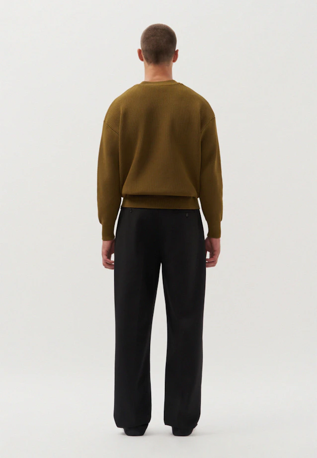 Oversized Pullover Uni in Vert |  Seidensticker Onlineshop