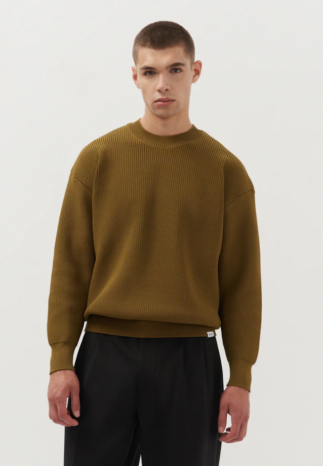Oversized Pullover Uni in Vert |  Seidensticker Onlineshop
