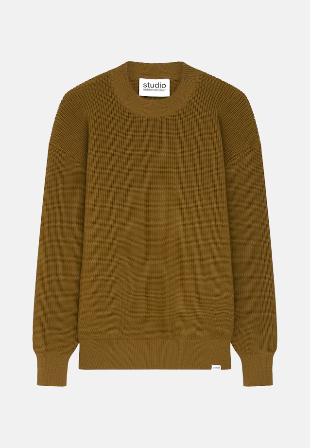 Oversized Pullover Uni in Vert |  Seidensticker Onlineshop