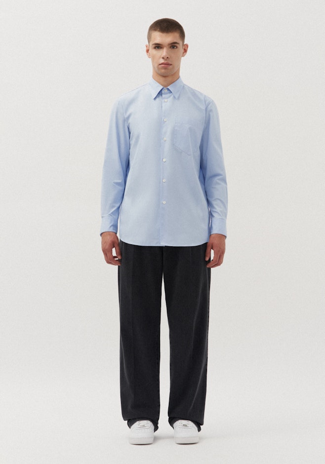 Oversized Casual Hemd Uni in Hellblau | Seidensticker Onlineshop