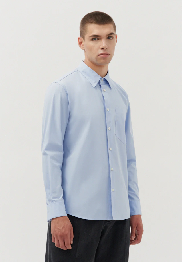 Oversized Casual shirt Uni in Light Blue |  Seidensticker Onlineshop