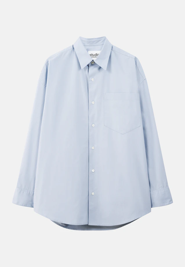 Oversized Casual shirt Uni in Light Blue |  Seidensticker Onlineshop