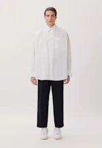 Oversized Casual Hemd Uni in Weiß |  Seidensticker Onlineshop