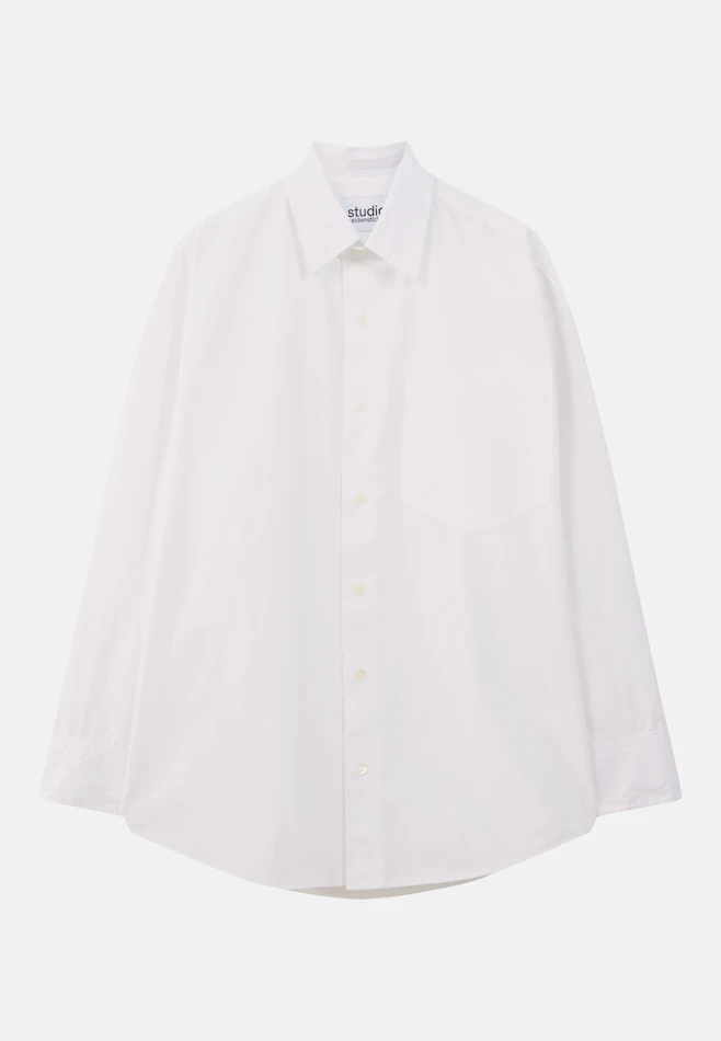 Oversized Casual shirt Uni in White | Seidensticker online shop