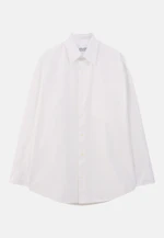 Oversized Casual Hemd Uni in Weiß |  Seidensticker Onlineshop
