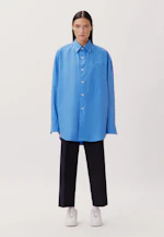 Oversized Casual Hemd Uni in Mittelblau |  Seidensticker Onlineshop