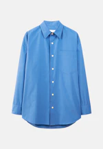 Oversized Casual Hemd Uni in Mittelblau |  Seidensticker Onlineshop