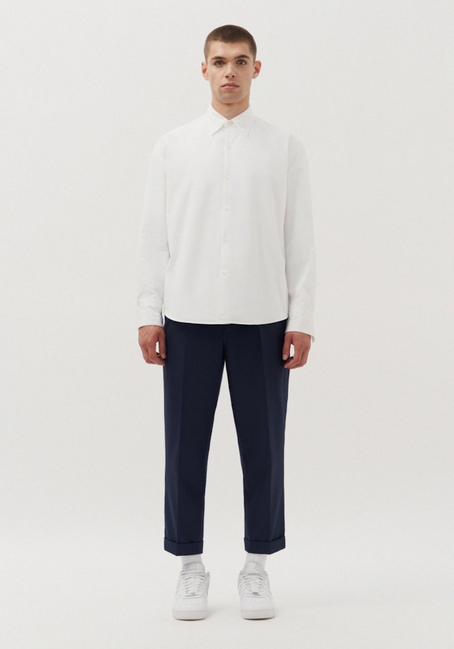 Oversized Chemise Ouatée Uni dans Blanc | Boutique en ligne Seidensticker