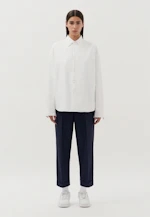 Oversized Chemise Ouatée Uni in Blanc |  Seidensticker Onlineshop