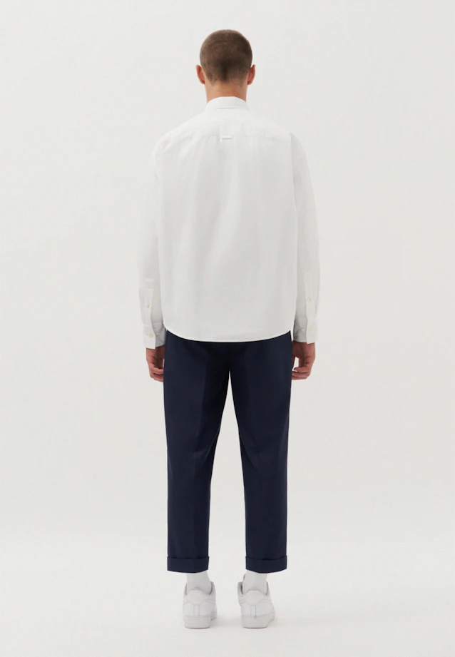 Oversized Padded Shirt Uni in White |  Seidensticker Onlineshop