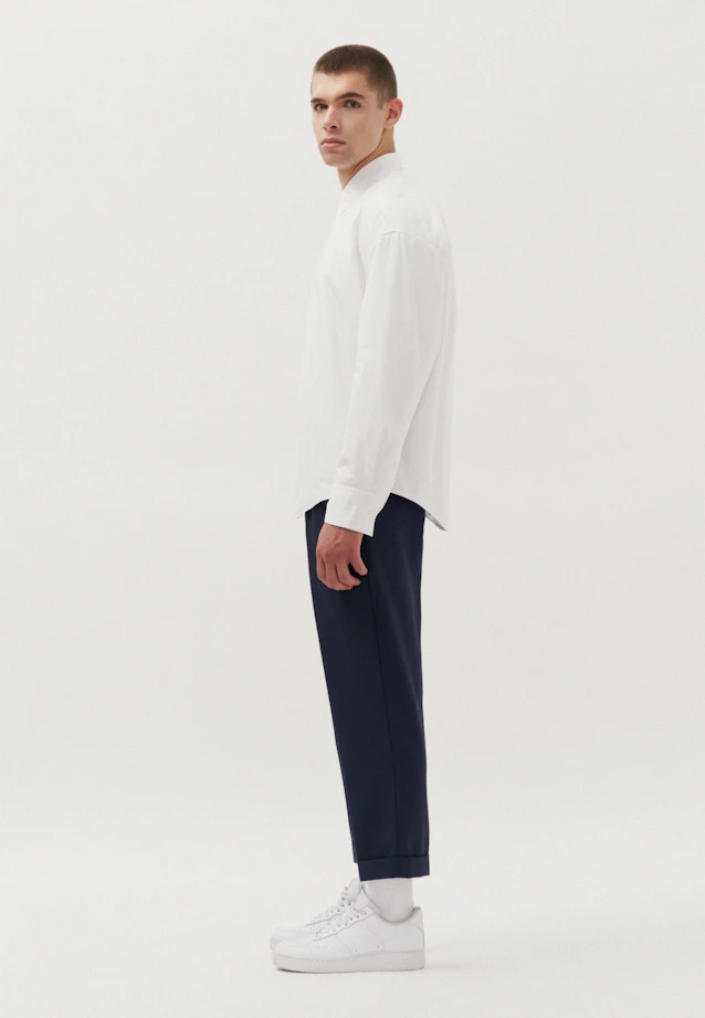 Oversized Padded Shirt Uni in White |  Seidensticker Onlineshop