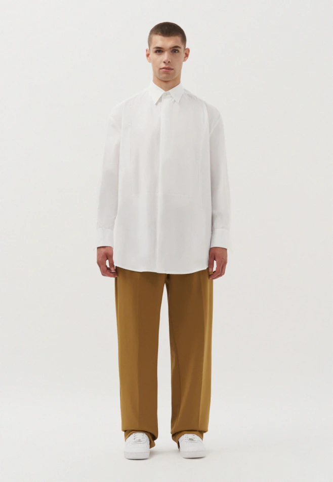 Oversized Hemd Uni in Weiß | Seidensticker Onlineshop