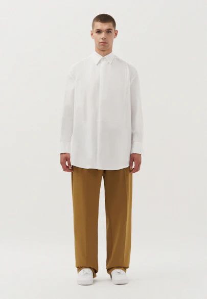 Oversized Hemd Uni in Weiß |  Seidensticker Onlineshop