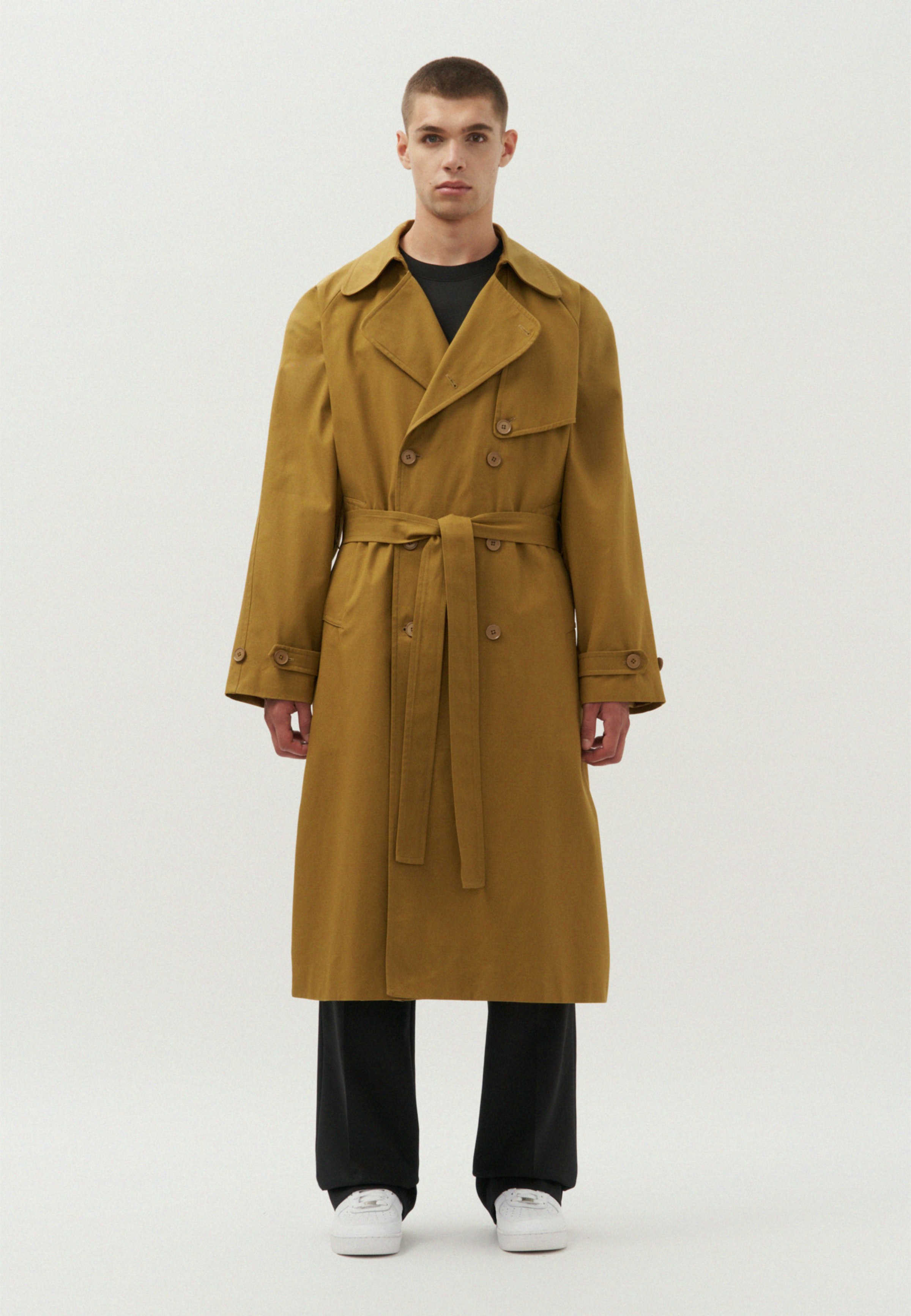 Trenchcoat Oversize Mantel GrÃ¼n Coat Boss Mantel Damen GrÃ¼n Hugo - Main Image