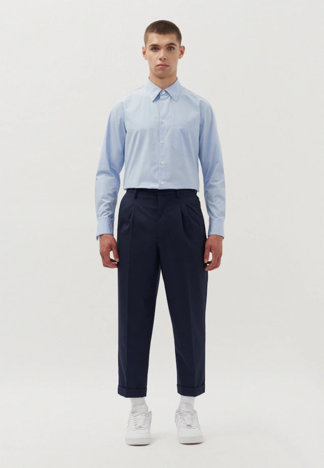 Regular Relaxed Chino Hose Uni in Dunkelblau |  Seidensticker Onlineshop