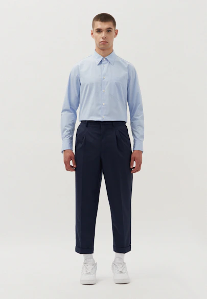 Regular Relaxed Chino Hose Uni in Dunkelblau |  Seidensticker Onlineshop