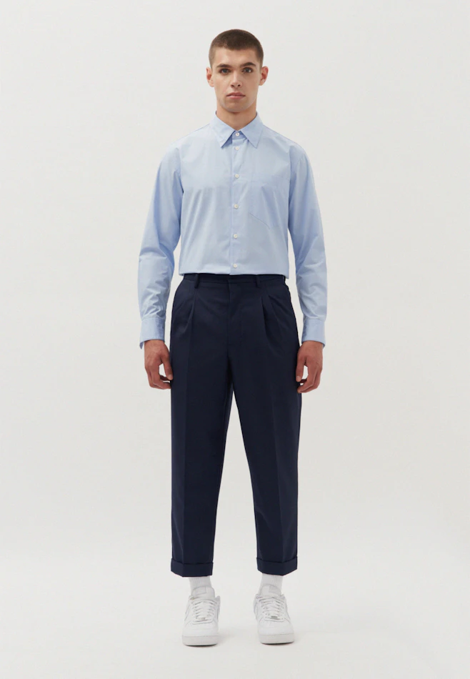 Regular Relaxed Chino Hose Uni in Dunkelblau | Seidensticker Onlineshop