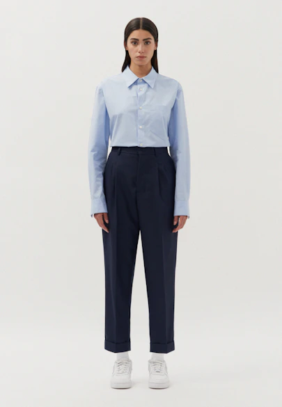 Regular Relaxed Chino Hose Uni in Dunkelblau |  Seidensticker Onlineshop