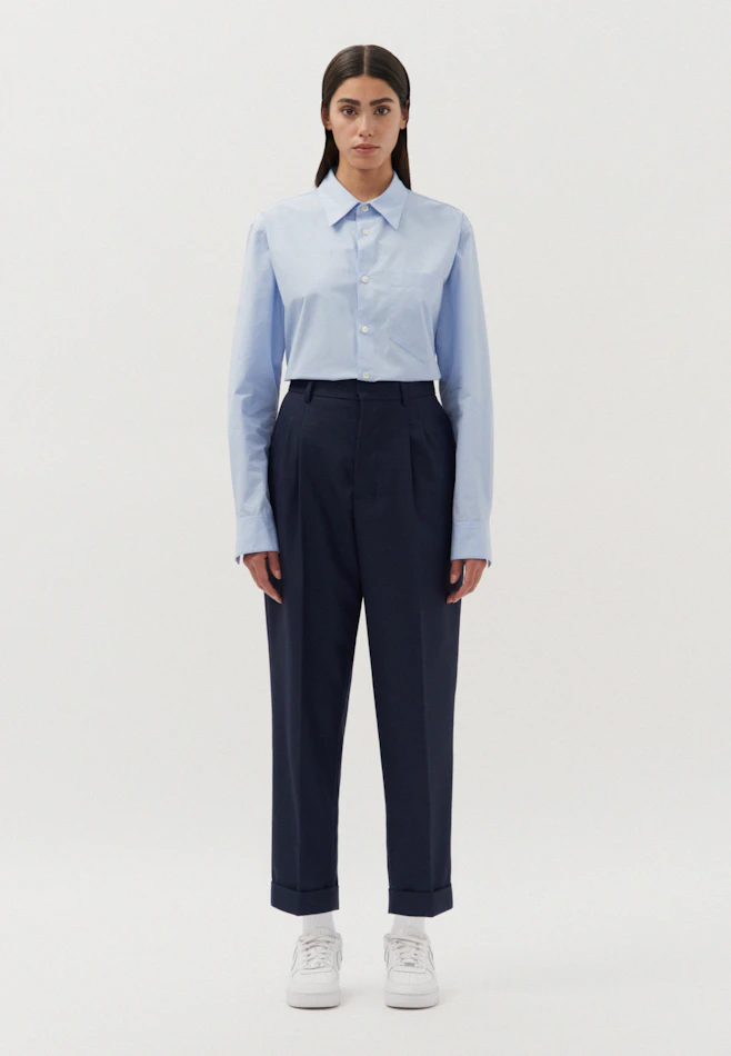 Regular Relaxed Chino Hose Uni in Dunkelblau | Seidensticker Onlineshop