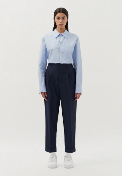Regular Relaxed Chino Hose Uni in Dunkelblau |  Seidensticker Onlineshop