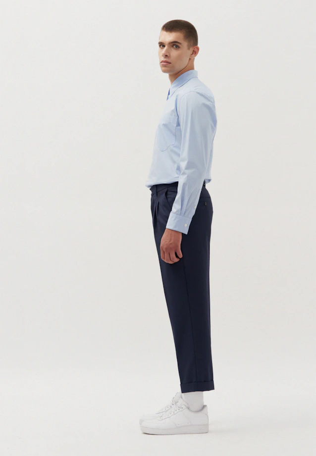 Regular Relaxed Chino Hose Uni in Dunkelblau |  Seidensticker Onlineshop