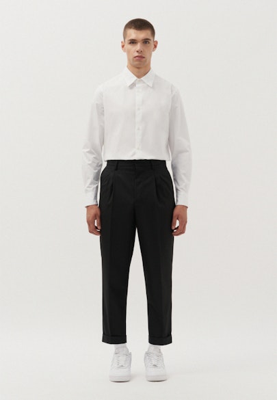 Regular Pantalon chino décontracté Uni in Noir |  Seidensticker Onlineshop