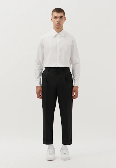 Regular Relaxed Chino Hose Uni in Schwarz |  Seidensticker Onlineshop