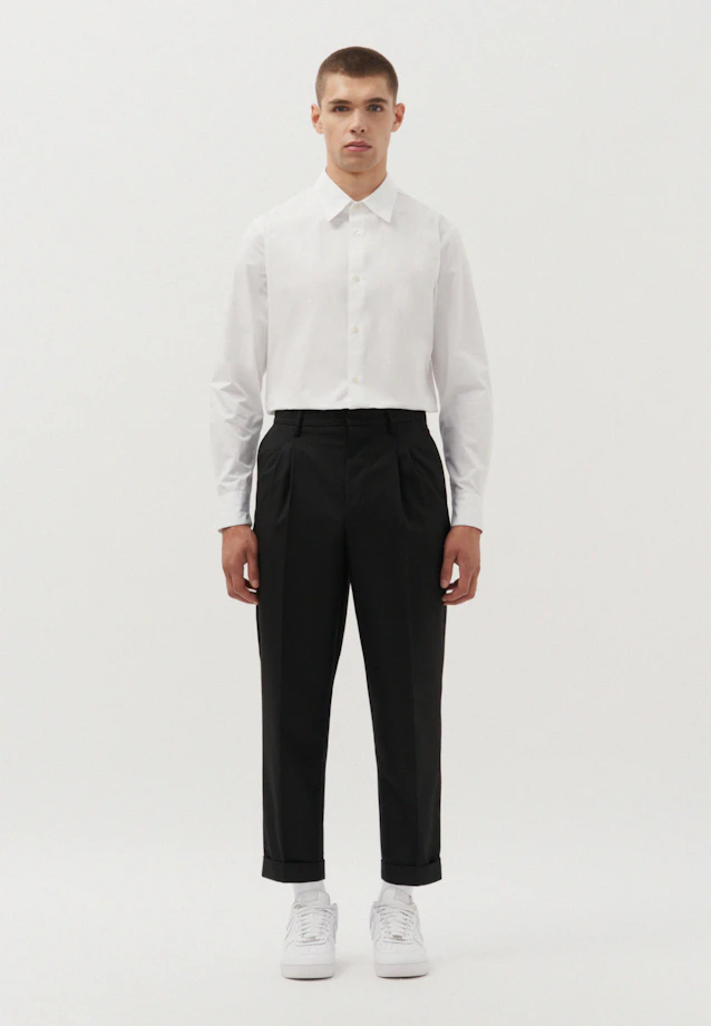 Regular Relaxed Chino Hose Uni in Schwarz |  Seidensticker Onlineshop