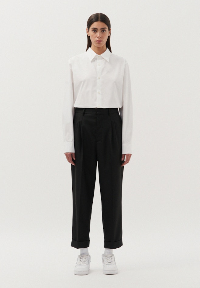 Regular Pantalon chino décontracté Uni dans Noir | Boutique en ligne Seidensticker