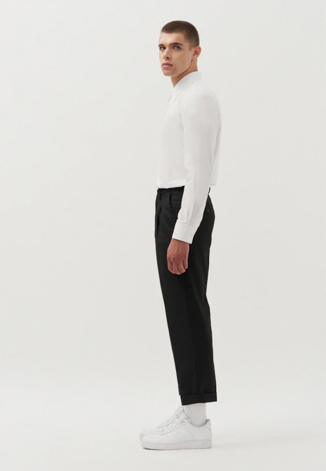 Regular Relaxed Chino Hose Uni in Schwarz |  Seidensticker Onlineshop