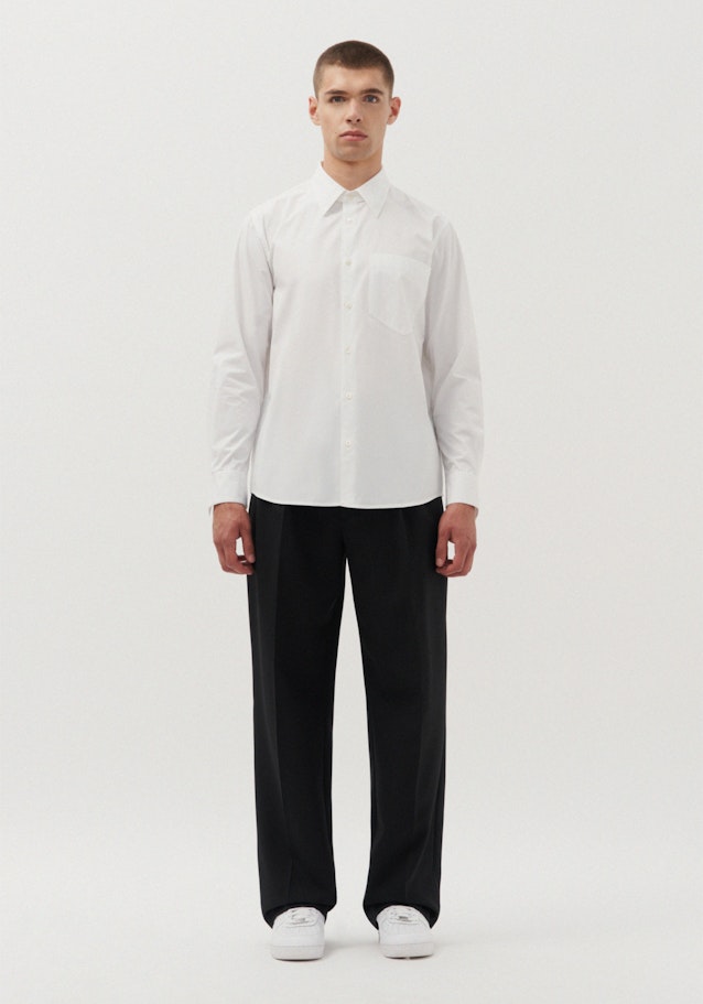 Regular Chemise Uni in Blanc | Seidensticker Onlineshop