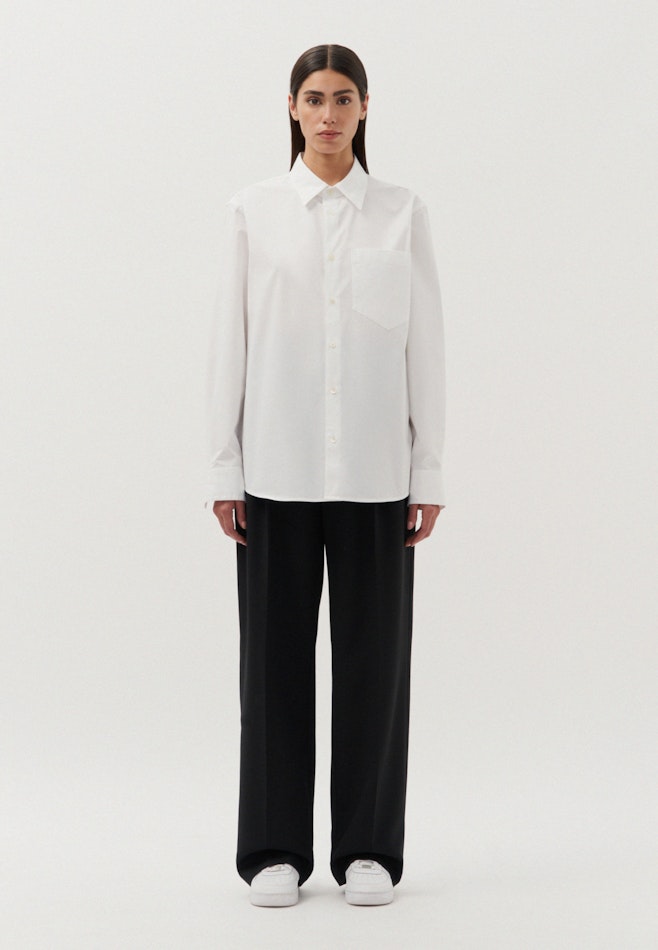 Regular Chemise Uni dans Blanc | Boutique en ligne Seidensticker