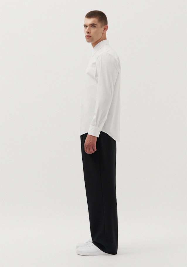 Regular Chemise Uni in Blanc | Seidensticker Onlineshop
