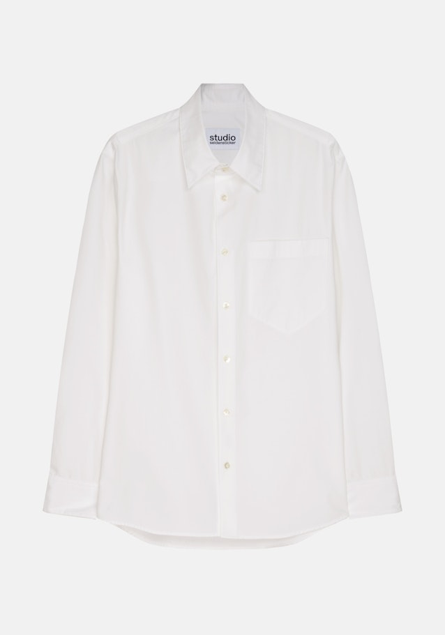 Regular Chemise Uni in Blanc | Seidensticker Onlineshop
