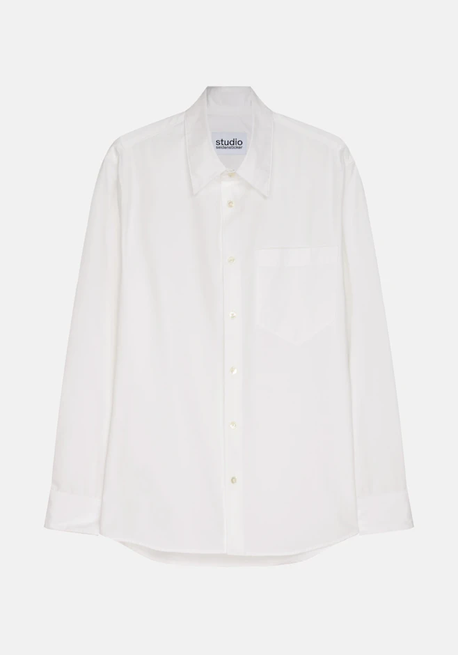 Regular Chemise Uni dans Blanc | Boutique en ligne Seidensticker