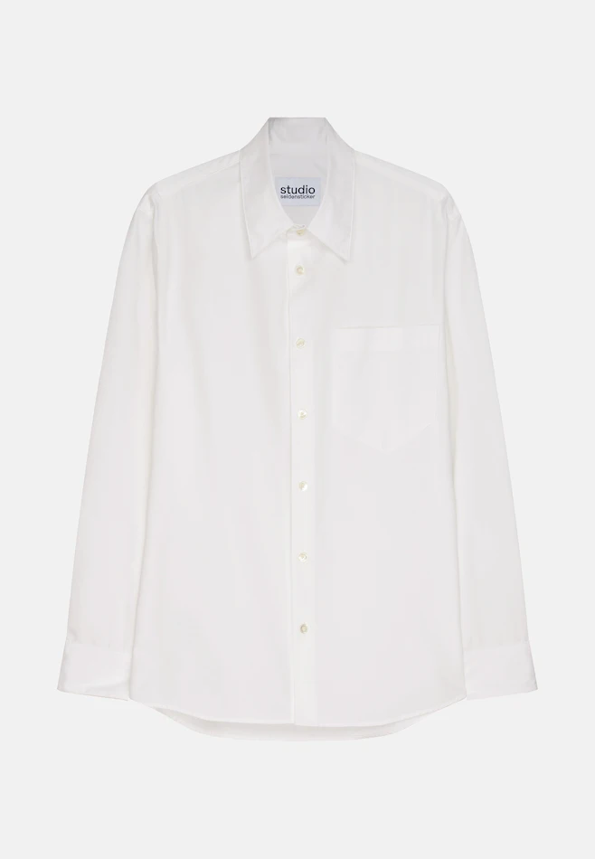 Regular Chemise Uni dans Blanc | Boutique en ligne Seidensticker