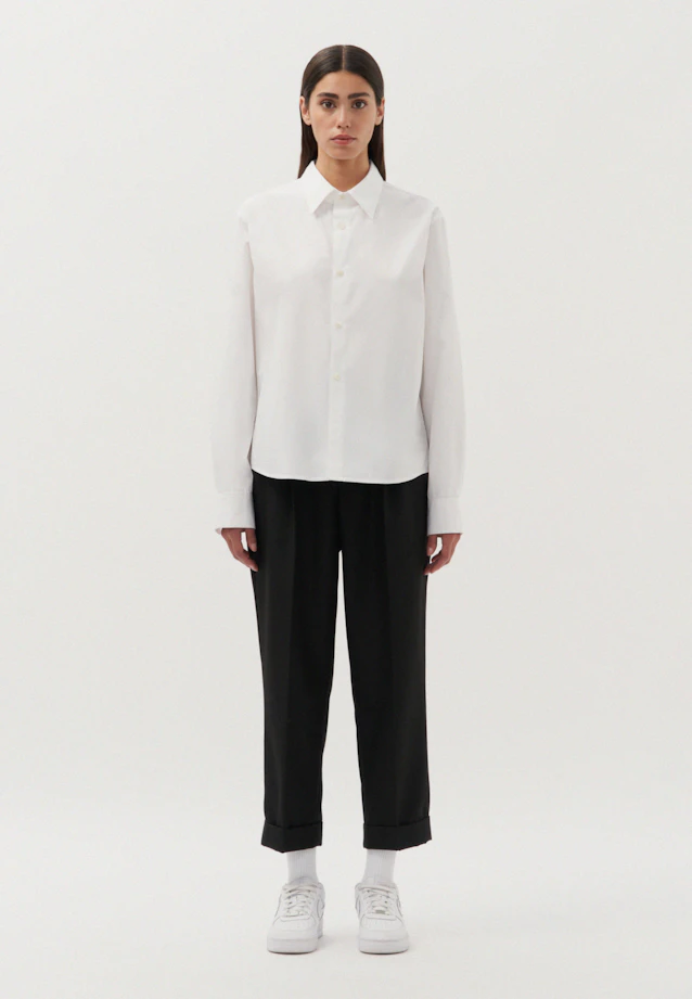 Regular Chemise Uni in Blanc |  Seidensticker Onlineshop