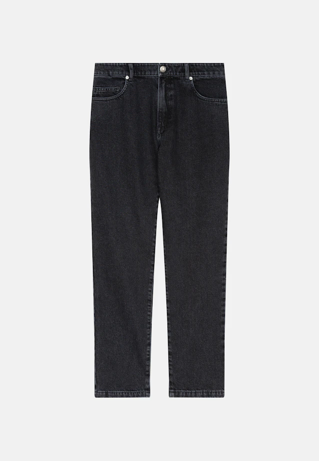 Regular 5-Pocket Denim Uni in Schwarz |  Seidensticker Onlineshop