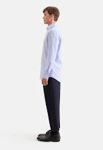 Comfort Business Hemd Gestreift in Mittelblau |  Seidensticker Onlineshop