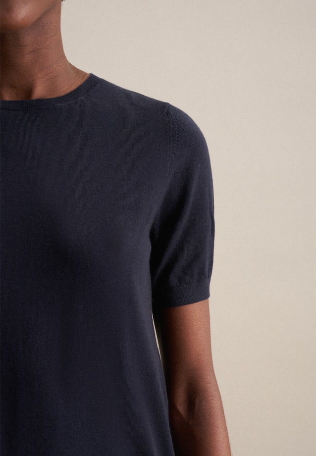 Pullover Encolure Ronde in Bleu Foncé |  Seidensticker Onlineshop