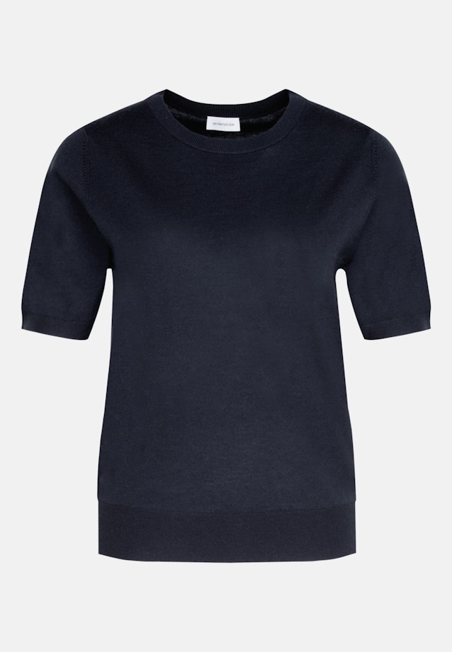 Rundhals Pullover Regular in Dunkelblau |  Seidensticker Onlineshop