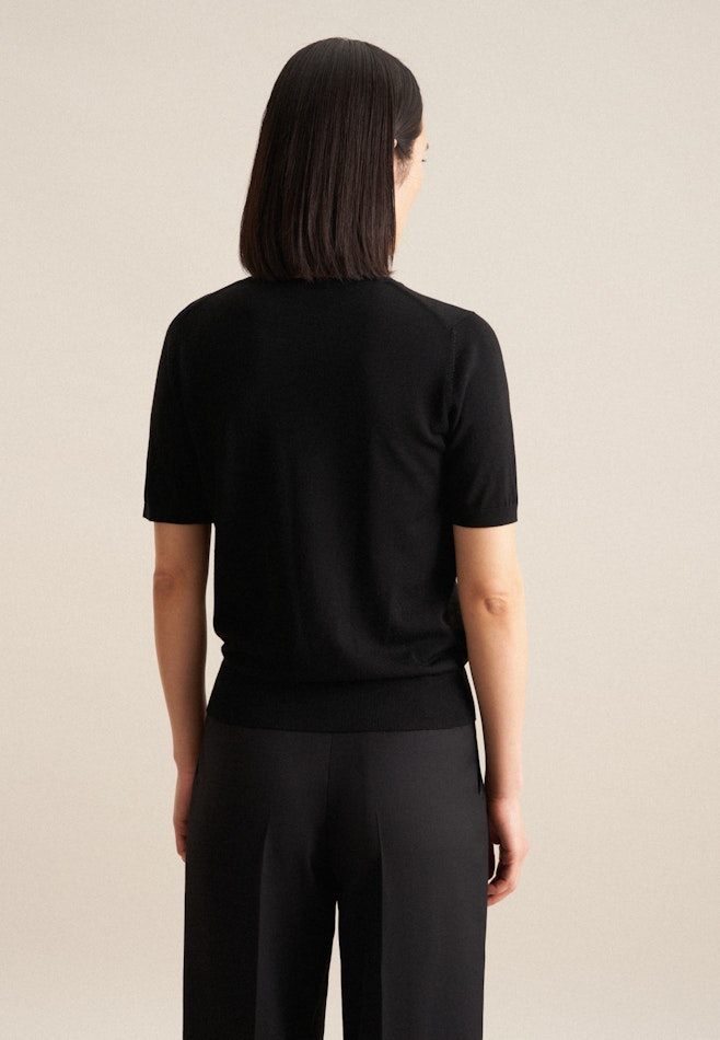 Regular Pullover Uni in Schwarz | Seidensticker Onlineshop