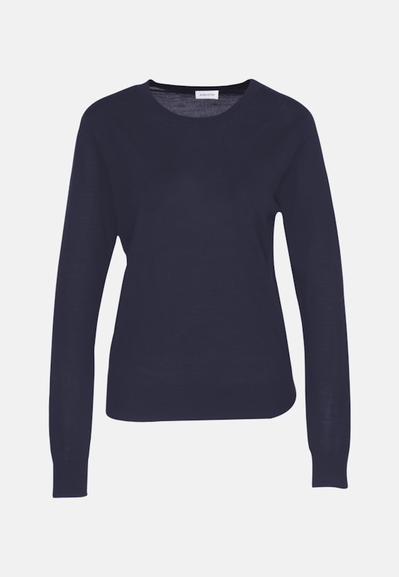 Crew Neck Pullover in Dark Blue |  Seidensticker Onlineshop